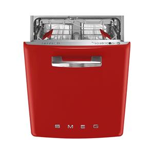 Smeg STFABRD3 Onderbouw vaatwasser Rood