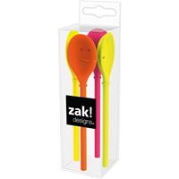 Zak Designs Lepels Happy Spoons 14 Cm Melamine 4-delig