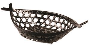 Tokyo Design Studio Zwart Tempura Mandje - Lacquerware - 25.5 x 14.5cm