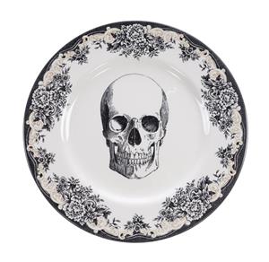Tokyo Design Studio Zwart/Wit Bord - Skull design - 28 x 2,3cm