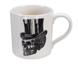 Tokyo Design Studio Zwart/Witte mok - Skull design - 9 x 9,3cm 400ml