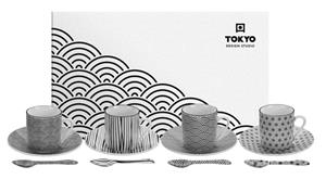 Tokyo Design Studio Nippon Black - Espresso Set - 80ml - 12pcs