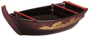 Tokyo Design Studio Zwarte Sushi Boot - Lacquerware - 45 x 18cm
