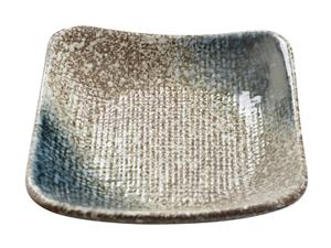 Tokyo Design Studio Blauw/grijs bord - Tajimi - 14 x 14 x 3.5cm