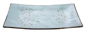 Tokyo Design Studio Mintgroen Rechthoekig Bord - Green Cosmos - 35 x 19cm