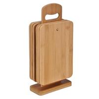 Haushalt Bamboe Snijplanken Set - 6-delig et standaard - Hout