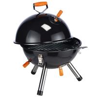 HI Mini-Holzkohlegrill Schwarz 