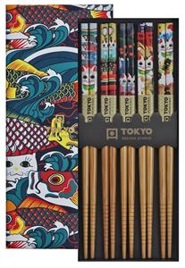 Tokyo Design Studio Eetstokjes Giftbox - Lucky & Koinobori - 5 stuks