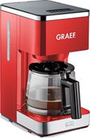 Graef Filterkaffeemaschine FK 403, Papierfilter, 1x4, mit Glaskanne, rot