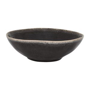Xenos Diep bord Toscane - zwart - 19 cm