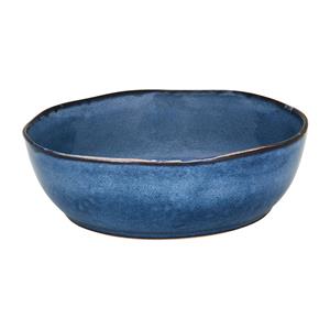 Xenos Schaal Toscane - donkerblauw - 22.8 cm