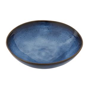 Xenos Schaal Toscane - donkerblauw - 24 cm