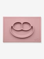 EZPZ Alles-in-één Happy-placemat met bordje van  van siliconen roze