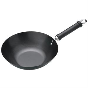 KitchenCraft wokpan Oriental 30 cm aluminium zwart