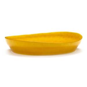 Serax FEAST Sunny Yellow Swirl-Dots S serveerschaal S 30 cm