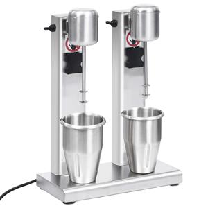 vidaXL Milchshake-Mixer mit zwei Bechern Edelstahl 2 L 