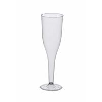 Champagne glazen van polystyreen -10 stuks - gerecycled plastic
