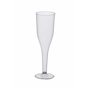 Champagne glazen van polystyreen -10 stuks - gerecycled plastic