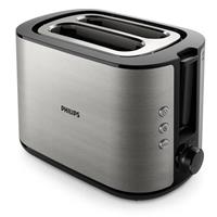 Philips 2-Scheiben-Toaster HD2650/90, 8 Röstgrade, edelstahl