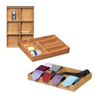 Relaxdays 3 tlg Schubladenorganizer Set Schubladeneinsatz Küchenorganizer Schubladenkasten beige