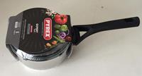 Pyrex steelpan met tuit en deksel 16 cm