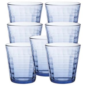 Duralex 24x Drinkglazen/waterglazen Prisme Blauw 275 Ml - Koffie/thee Glazen Prisme 275 Ml