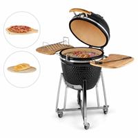 KLARSTEIN Kingsize Kamado-Grill Keramikgrill 21' Smoker Slowcooking Edelstahl