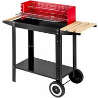 tectake Holzkohlegrill Holzkohlegrill Grillwagen