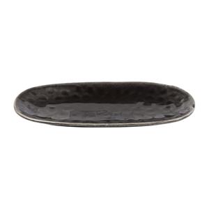 Xenos Schaal ovaal Toscane - zwart - 25.5 cm