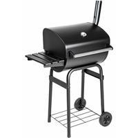 tectake Holzkohlegrill Holzkohlegrill mit Deckel und Thermometer
