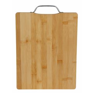 Lowenthal Bamboe Houten Snijplank/serveerplank Met Metalen Handvat L33 X B25 Cm nijplanken