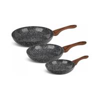EDENBERG Edënbërg Stonetec Line uxe Hapjespannen - 20, 24, 28 Cm - 3-laags Anti-aanbaklaag!