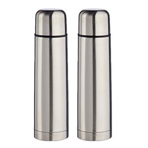 2x Stuks Rvs Thermosflessen/isoleerflessen 500 Ml - Thermosflessen