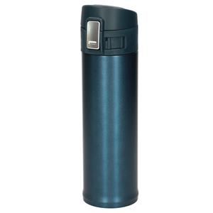 Rvs Thermofles / Isoleerfles Voor Onderweg Petrol Blauw 450 Ml - Thermosflessen