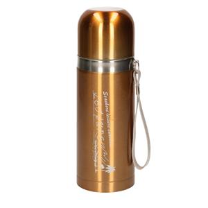 Rvs Thermosfles / Isoleerfles Met Touwtje Goud 350 Ml - Thermosflessen