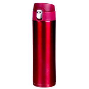 Rvs Thermosfles / Isoleerfles Voor Onderweg 450 Ml Fuchsia Roze - Thermosflessen