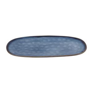Xenos Schaal ovaal Toscane - donkerblauw - 25.5 cm
