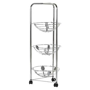 FruktskÃ¥l DKD Home Decor Silver Metall (28 x 28 x 74 cm)
