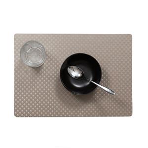 Stevige Luxe Tafel Placemats Zafiro Taupe/grijs 30 X 43 Cm - Placemats