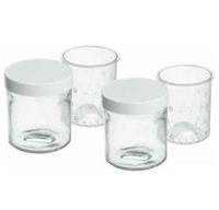Cuisinart Joghurtgläser »YM402E«, Glas, Kunststoff, (Set, 2-tlg), für Joghurt Zubereiter aus Plastik, 2 Stk.