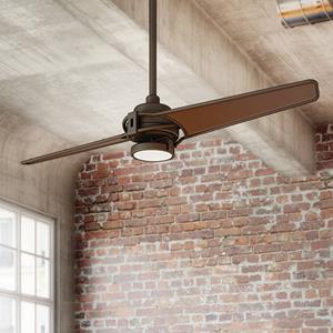 ELSTEAD 2 Blade 142cm Ceiling Fan with LED Light Olde Bronze Remote Control 2 Flügel 142 cm Deckenventilator mit LED-Licht Olde Bronze Fernbedienung