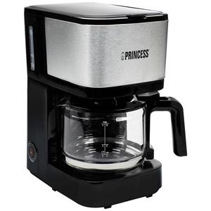 Princess Filterkaffeemaschine Compact 8 600 W 0,75 L Schwarz und Silber 