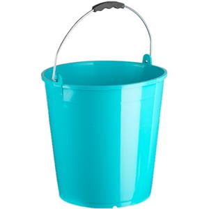 Forte Plastics Set Van 2x Stuks Blauwe Schoonmaakemmers/huishoudemmers 15 Liter 32 X 31 Cm - Emmers