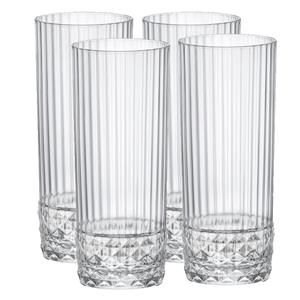 4x Stuks Longdrink Glazen/waterglazen 400 Ml ongdrinkglazen