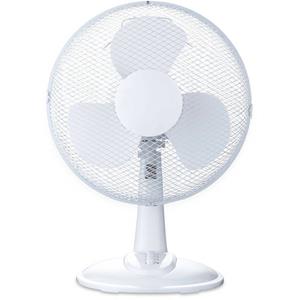 BES LED Ventilator - Aigi Lyno - 25W - Tafelventilator - Staand - Rond - Mat Wit - Kunststof