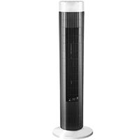 BES LED Ventilator - Aigi Stuno - Torenventilator - Staand - Rond - Mat Zwart - Kunststof