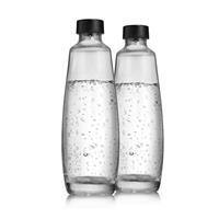 SodaStream Wassersprudler Flasche »DuoPack«, (Set, 2-tlg), 1L Glasflache, Ersatzflaschen geeignet für den SodaStream Wassersprudler DUO, 2x 1L Fassungsvermögen