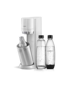 SodaStream Wassersprudler »DUO«, (Set, 4-tlg), mit CO2-Zylinder, 1x 1L Glasflasche und 1x 1L spülmaschinenfeste Kunststoff-Flasche