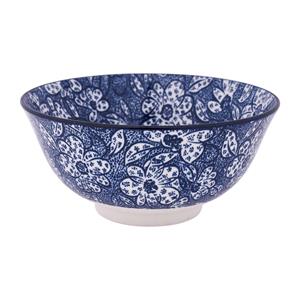 Xenos Schaaltje blue print - botanic - ⌀15 cm