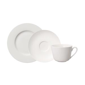 Villeroy & Boch Kaffeeservice Twist White, (Set, 18 tlg.), ideal für den täglichen Gebrauch